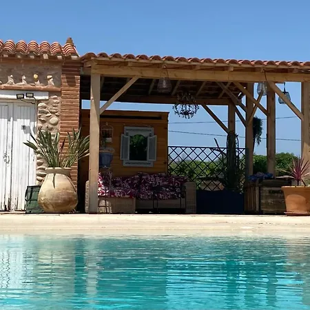 Mas Tramontane D'hôtes, Studio, Ancien Mas Agricole Dans Parc Arboré, Piscine Et Sa Vue Face Au Canigou
