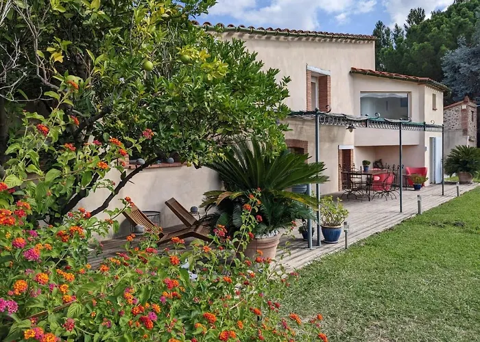 Mas Tramontane Ancien Mas Agricole Avec D'hôtes, Studio, Parc Arboré, Piscine Et Sa Vue Face Au Canigou Bed & Breakfast Ille-sur-Têt