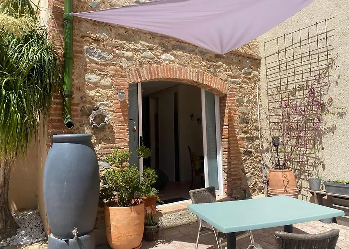 Mas Tramontane Ancien Mas Agricole Avec D'hôtes, Studio, Parc Arboré, Piscine Et Sa Vue Face Au Canigou Bed & Breakfast 3*